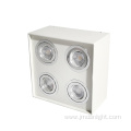 Square adjustable ceiling light recessed movable downlight